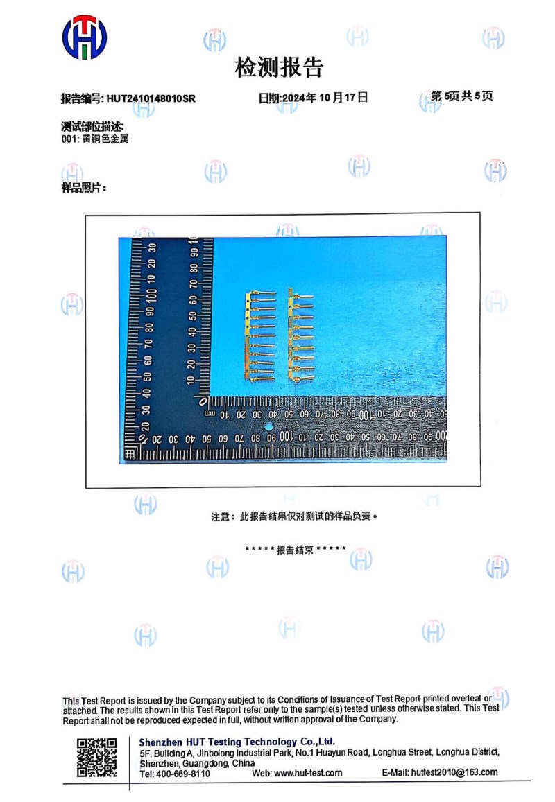 端子检测报告1