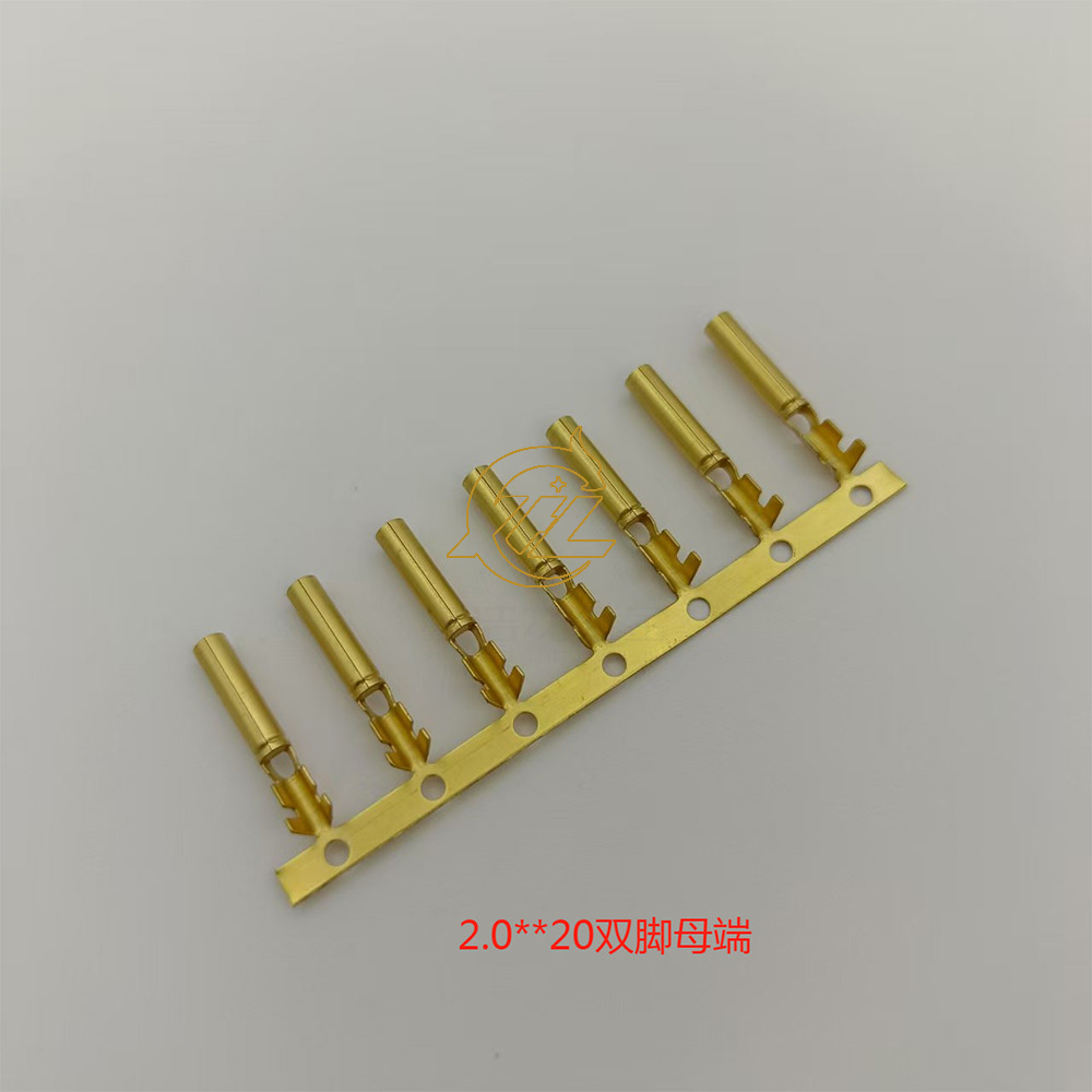 2.0双脚黄铜母端